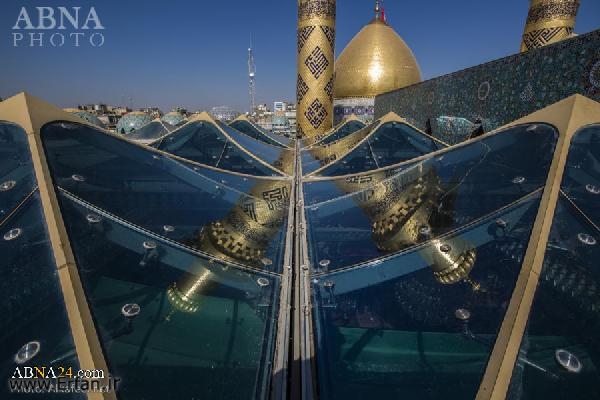 عکس خبری/ سقف شیشه‌ای صحن حرم حضرت عباس(ع)